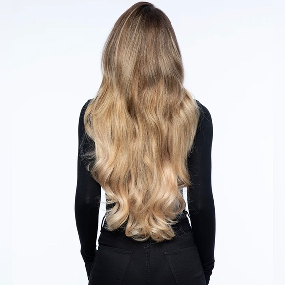 BELLAMI Silk Seam 180g 20" Cool Brown/Dirty Blonde (17/18) Hair Extensions × 1 - Picture 2 of 3